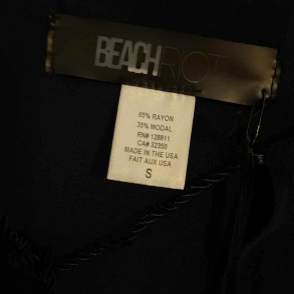 Beach swim cover up. Beautiful navy. Never worn. New with tags. This is a dress. - Picture 4 of 5